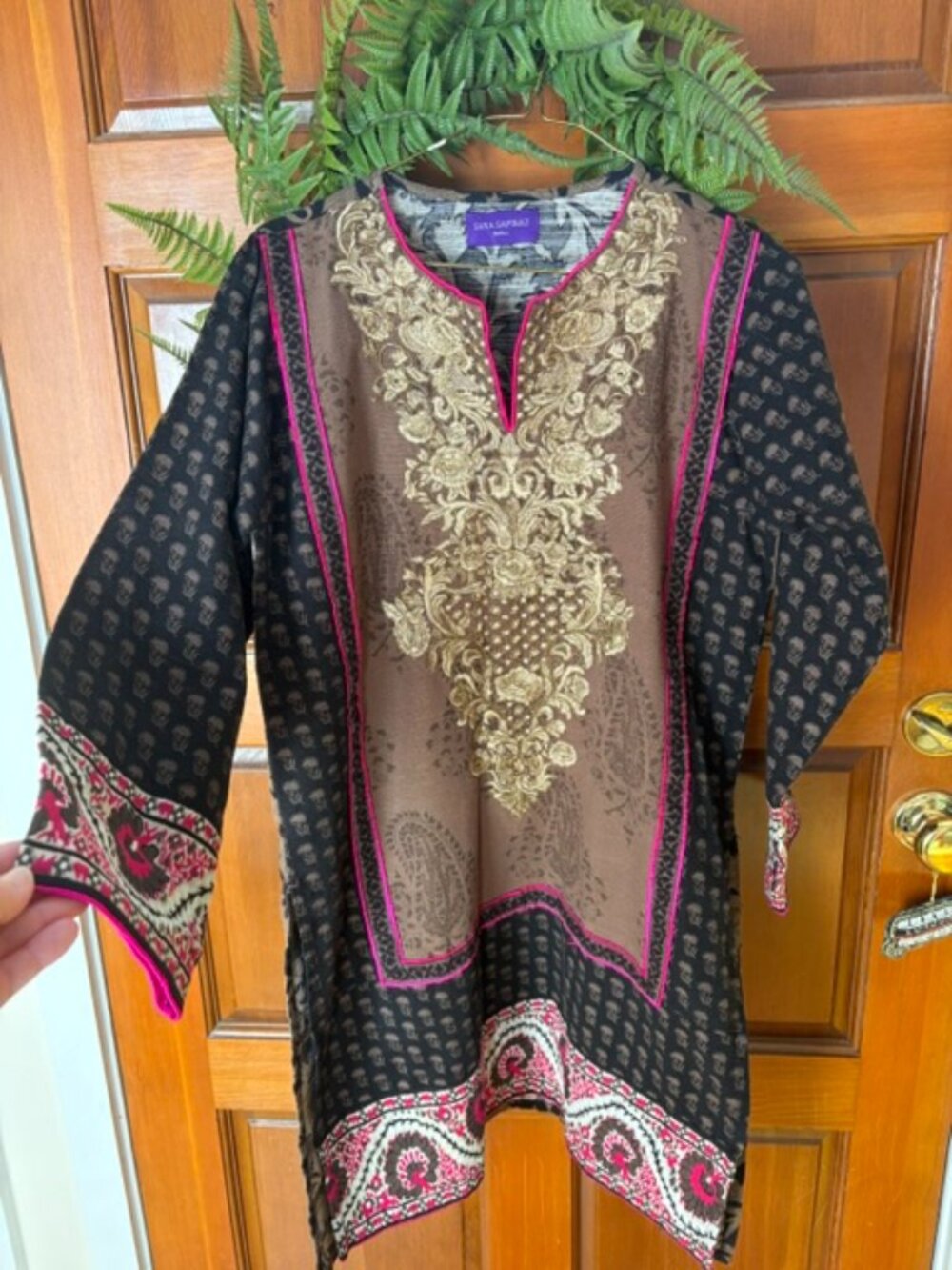 NWOT Pakistani Indian Designer Sana Safinaz Shalwar Kameez Tunic Kurta Small